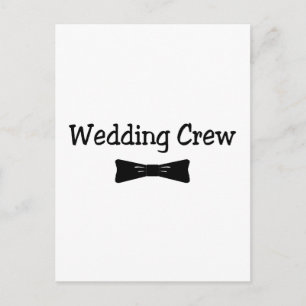 Carte Postale Bowtie de l'équipage mariage