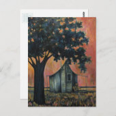 Carte Postale Box Elder Blues, avec guitare acoustique (Devant / Derrière)