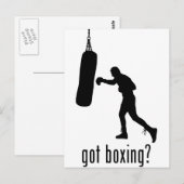 Carte Postale Boxe (Devant / Derrière)