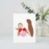 Carte Postale boxe (Debout devant)