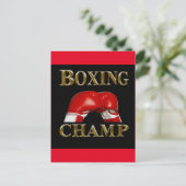 CARTE POSTALE BOXE (Debout devant)
