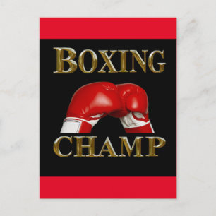 CARTE POSTALE BOXE