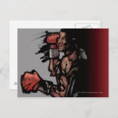 Carte Postale Boxe allongée (Devant / Derrière)