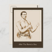 Carte Postale Boxe antique 1860 The Benicia Boy (Devant / Derrière)