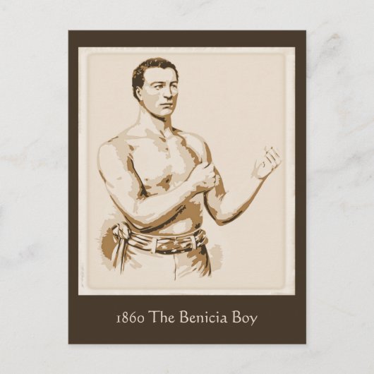 Carte Postale Boxe antique 1860 The Benicia Boy (Devant)
