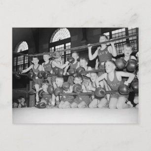 Carte Postale Boxe junior, 1939