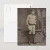 Carte Postale Boxe victorienne (Devant / Derrière)