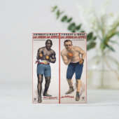 Carte Postale Boxe vintage Johnson VS Jeffries (Debout devant)