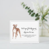 Carte Postale Boxer Chien immobilier Acheter Marketing (Debout devant)