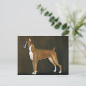 Carte postale Boxer Dog Art (Debout devant)