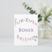 Carte Postale Boxer Furever (Debout devant)