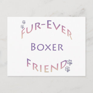 Carte Postale Boxer Furever