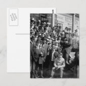 Carte Postale Boxer Jack Johnson et Trainers, début des années 1 (Devant / Derrière)