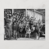 Carte Postale Boxer Jack Johnson et Trainers, début des années 1 (Devant)