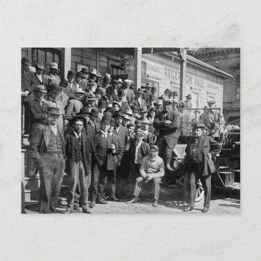 Carte Postale Boxer Jack Johnson et Trainers, début des années 1 (Devant)