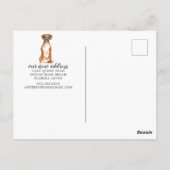 Carte postale Boxer Moving Faire-part (Dos)