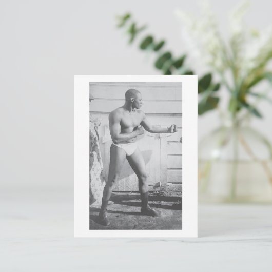 Carte Postale Boxer Sam Langford (Debout devant)