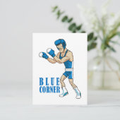Carte Postale boxeur de dessin animé (Debout devant)