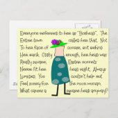 Carte Postale "Boxhead" Histoire Cadeaux d'art (Devant / Derrière)