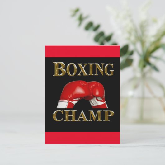 CARTE POSTALE BOXING (Debout devant)