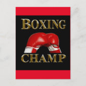 CARTE POSTALE BOXING (Devant)