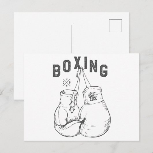 Carte Postale Boxing gloves (Devant / Derrière)