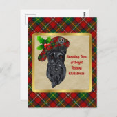 Carte Postale Boyd Clan Badge & Tartan Christmas (Devant / Derrière)