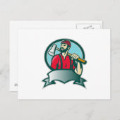 Carte Postale Boyer forestier forestier de bûcherons (Devant / Derrière)