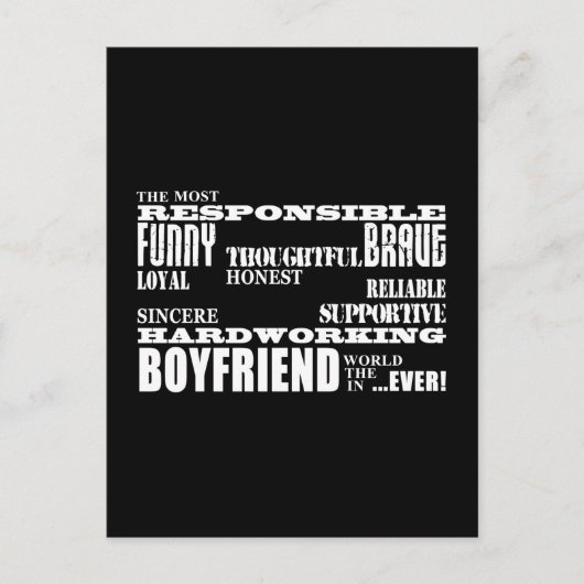 Carte Postale Boyfriends Best & Greatest Boyfriend : Qualités (Devant)