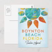 Carte Postale Boynton Beach Floride Sunshine Travel (Devant / Derrière)