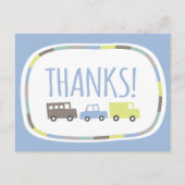 Carte Postale Boys Jouets Pastel Blue Kid Anniversaire Merci (Devant)