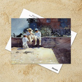 Carte Postale Boys Kitten Winslow Homer