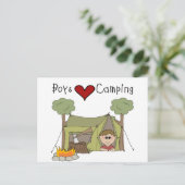 Carte Postale Boys Love Camping (Debout devant)