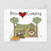 Carte Postale Boys Love Camping (Devant)