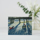 Carte Postale Boys Sledging Allestree Park Derby (Debout devant)