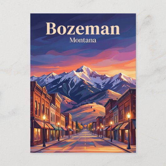Carte Postale Bozeman États-Unis (Devant)