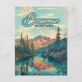 Carte Postale Bozeman Montana Montagnes Rocheuses Vintage (Devant)