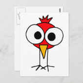 Carte Postale BR- Drôle Cartoon Redbird (Devant / Derrière)