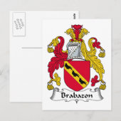 Carte Postale Brabazon Famille Crest (Devant / Derrière)