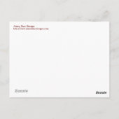 Carte Postale Bracelet amusant et amusant (Dos)