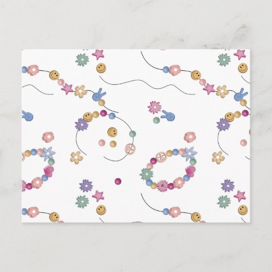 Carte Postale Bracelet d'amitié fille Motif de bijoux (Devant)