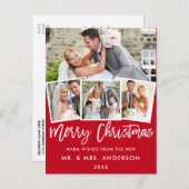 Carte Postale Bracelet Mariage Noël 4 Rouge (Devant / Derrière)