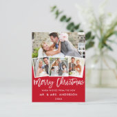 Carte Postale Bracelet Mariage Noël 4 Rouge (Debout devant)