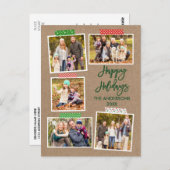 Carte Postale Bracelet Script artisanal Bande Joyeux Kraft de No (Devant / Derrière)