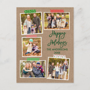 Carte Postale Bracelet Script artisanal Bande Joyeux Kraft de No