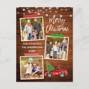 Carte Postale Bracelet Script Artisanat Bande Camion feux de boi