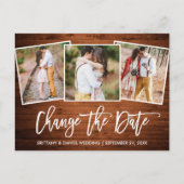 Carte Postale Bracelet Script Bois Changer La Date Nouvelle Date (Devant)