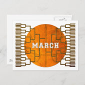 Carte Postale Bracketology March Basket-ball (Devant / Derrière)