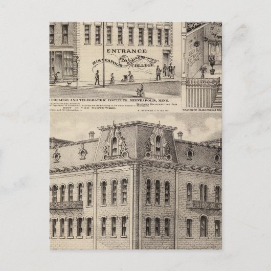 Carte Postale Brackett's Block, Minnesota (Devant)