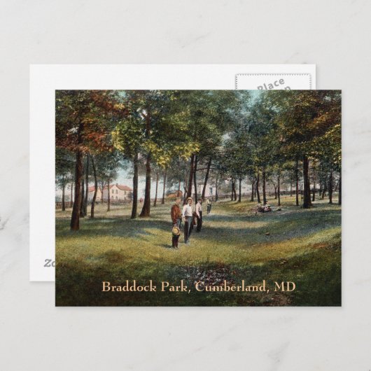 Carte postale Braddock Park Vintage Cumberland (Devant / Derrière)